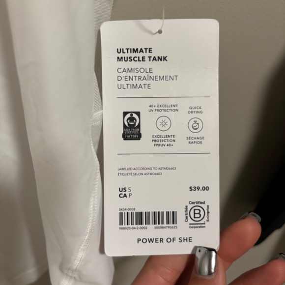 Athleta Ultimate Muscle Tank - 2 size small b/w - Picture 5 of 9